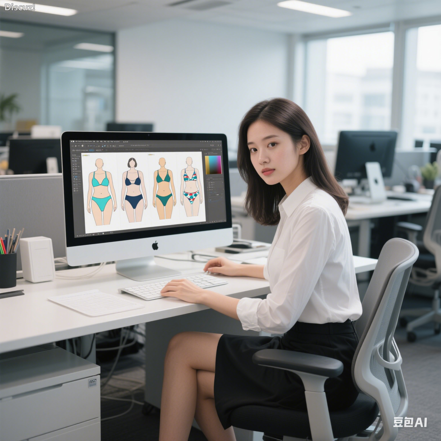 兴城泳装企业引入AI设计师，告别熬夜赶稿，效率提升几何级